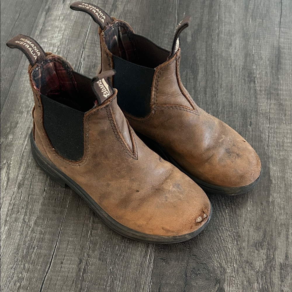 Blundstone Little Boys Brown Leather Boots